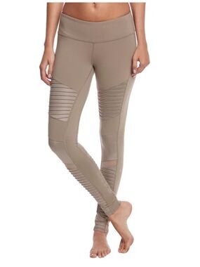 Alo Yoga Athena Moto Yoga Leggings | Taupe | Size S